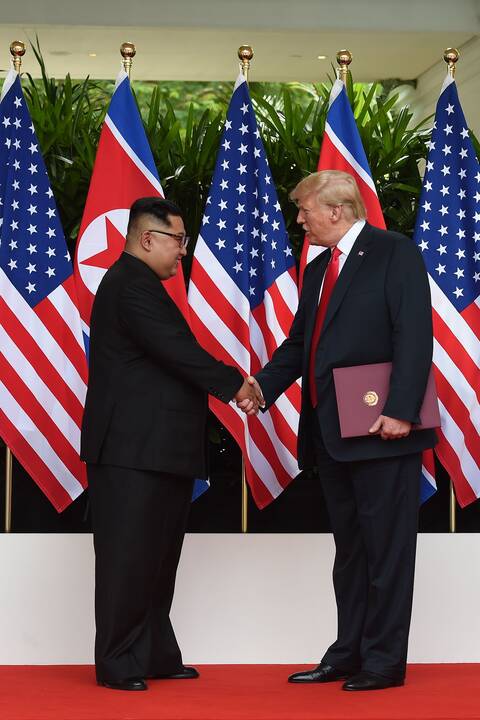 D. Trumpo ir Kim Jong Uno susitikimas Singapūre