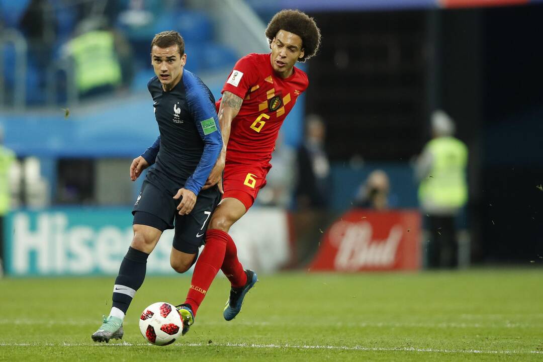 Pasaulio futbolo čempionato pusfinalis: Prancūzija - Belgija 1:0