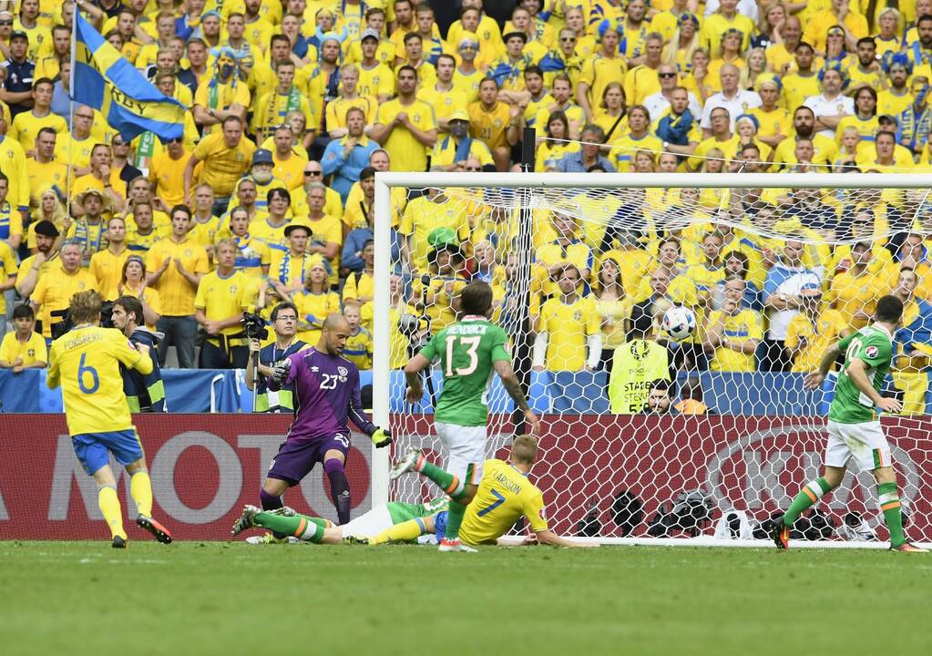 Euro 2016: Švedija - Airija 1:1