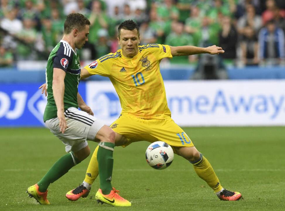 Euro 2016: Šiaurės Airija - Ukraina 2:0