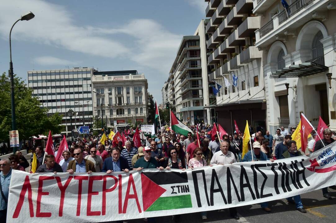 Tarptautinės darbo dienos protestai pasaulyje