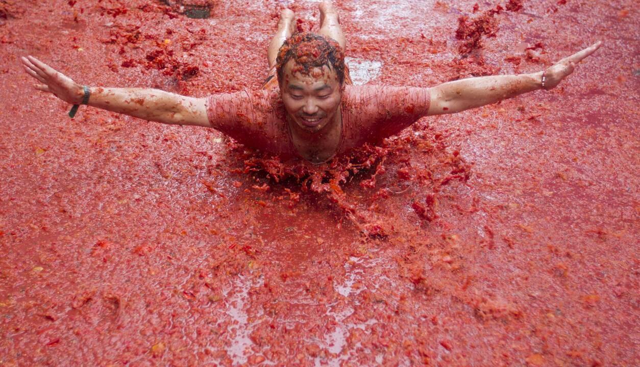 Festivalis „Tomatina“ Ispanijoje