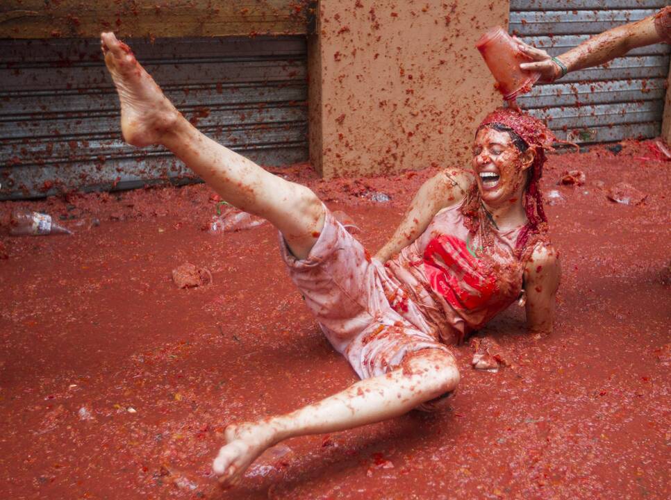 Festivalis „Tomatina“ Ispanijoje