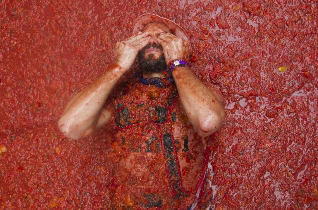 Festivalis „Tomatina“ Ispanijoje