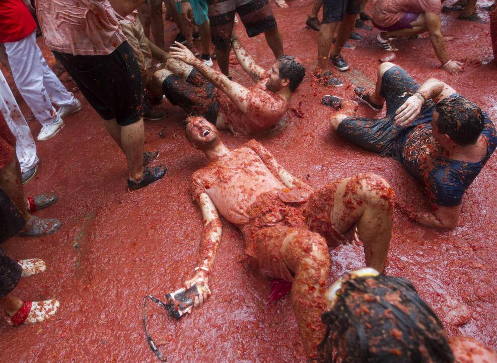 Festivalis „Tomatina“ Ispanijoje