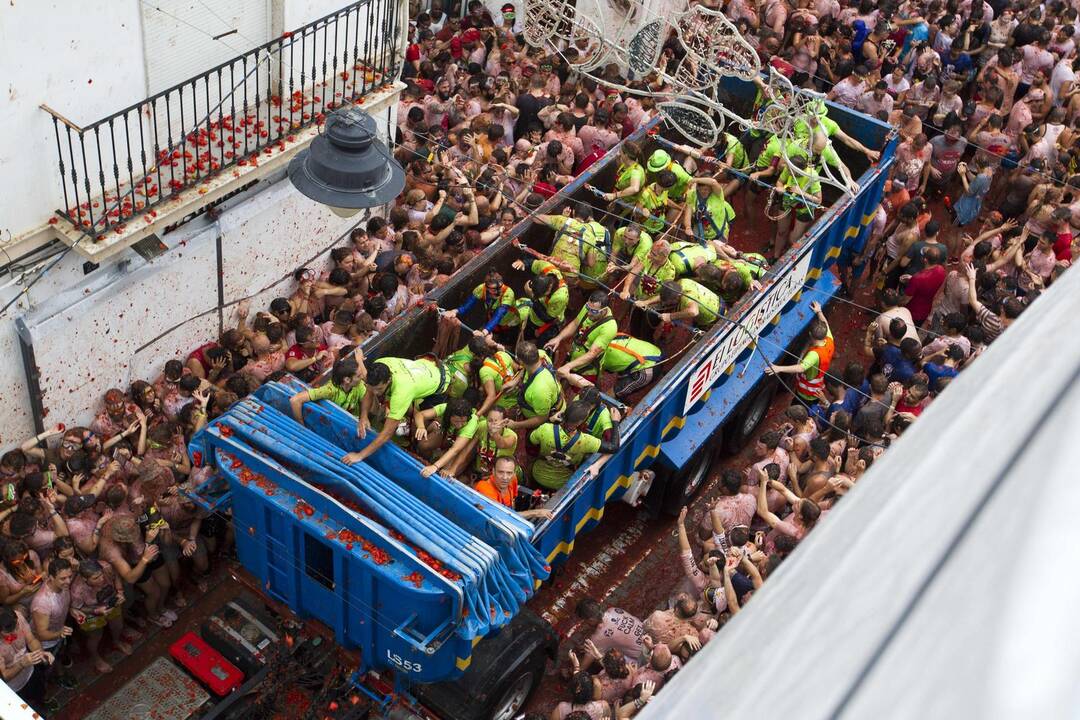 Festivalis „Tomatina“ Ispanijoje