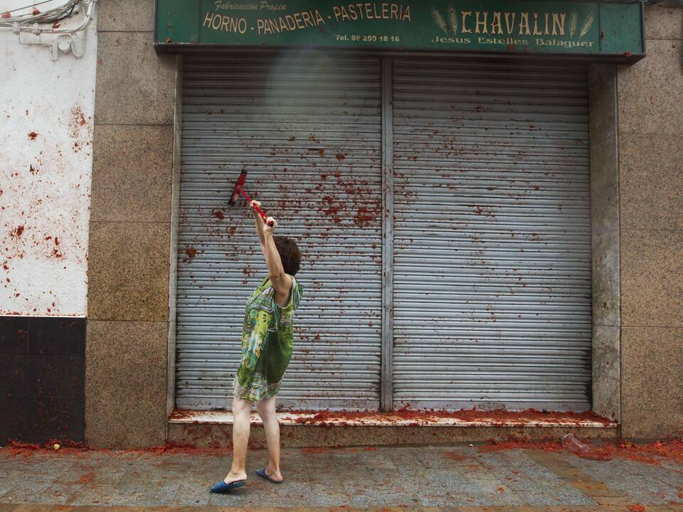 Festivalis „Tomatina“ Ispanijoje