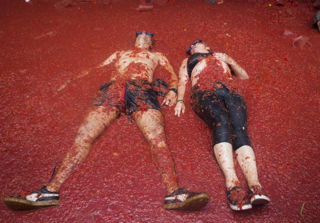 Festivalis „Tomatina“ Ispanijoje