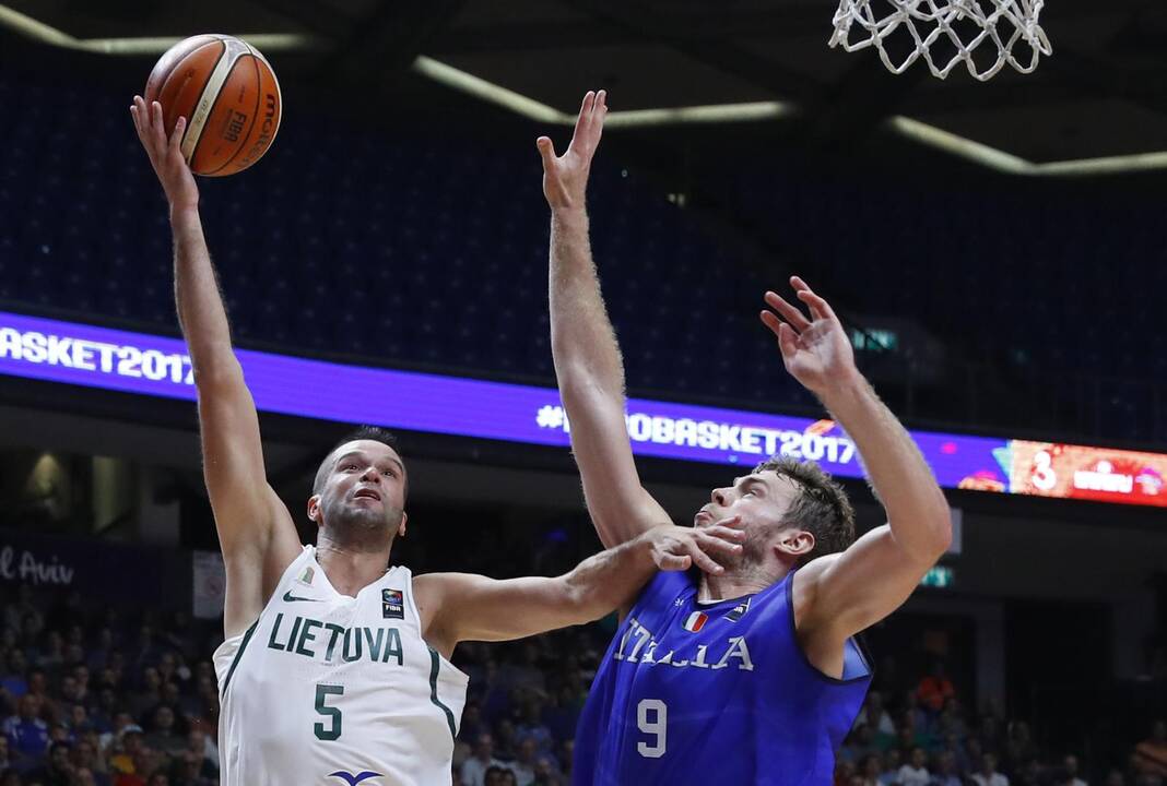 Europos krepšinio čempionatas: Lietuva - Italija 78:73