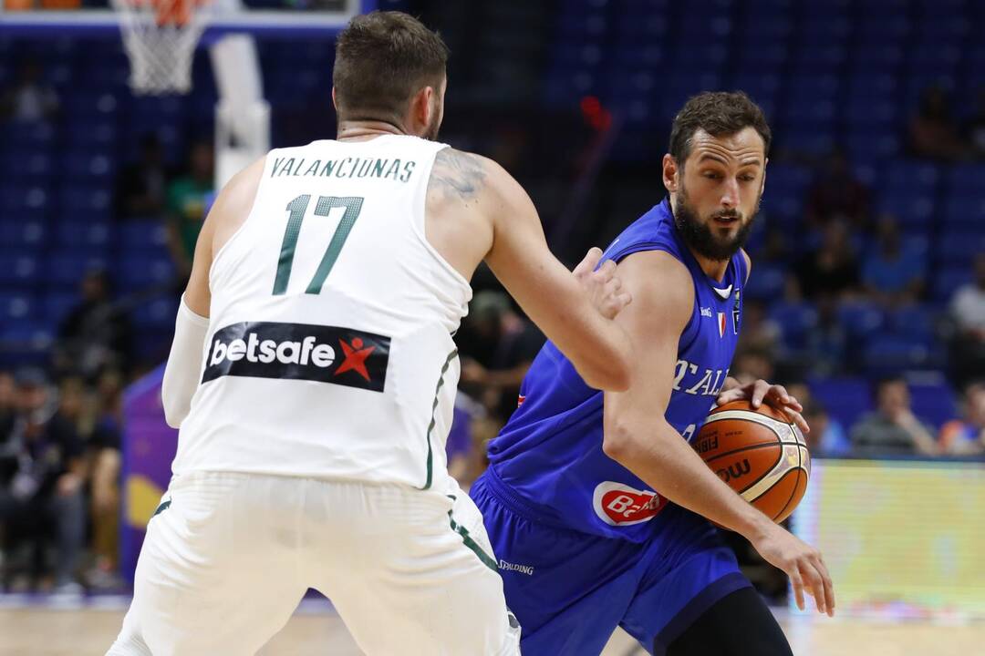 Europos krepšinio čempionatas: Lietuva - Italija 78:73