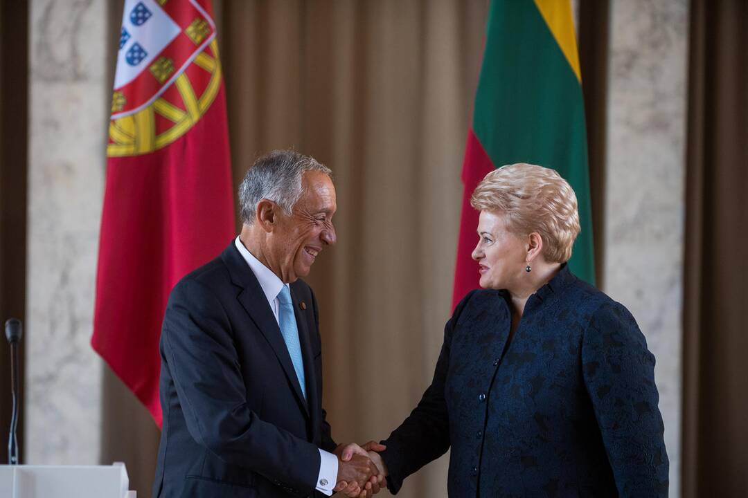 Marcelo Rebelo de Sousa ir Dalia Grybauskaitė 