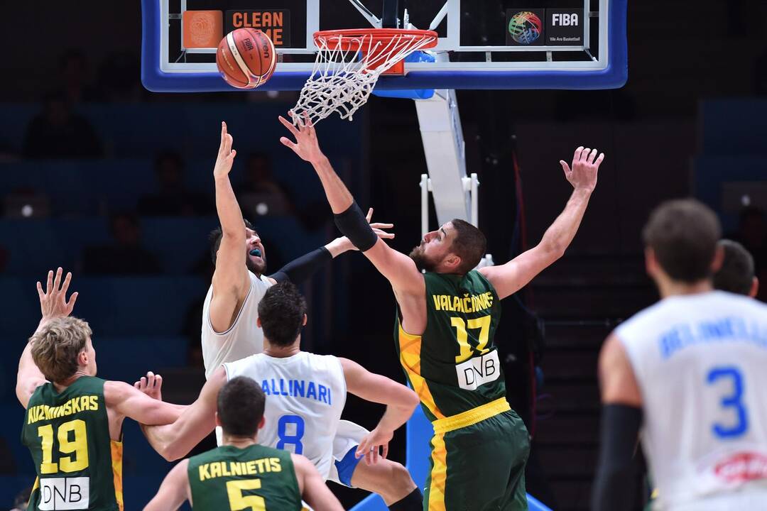 Europos čempionato ketvirtfinalis: Lietuva - Italija 95:85