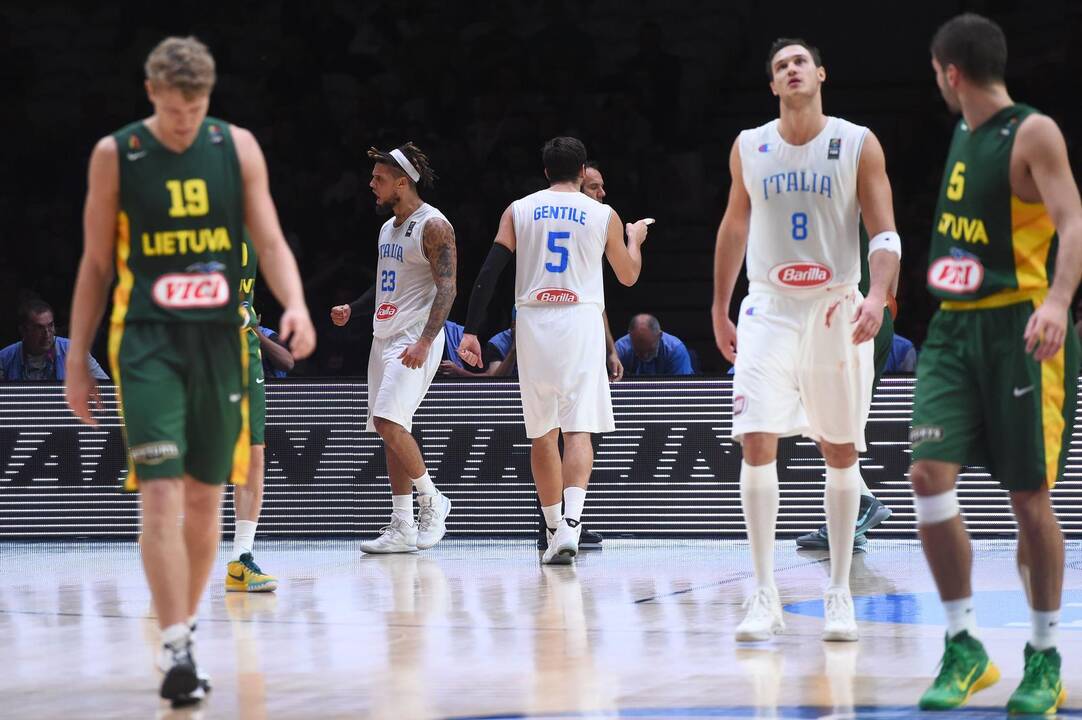 Europos čempionato ketvirtfinalis: Lietuva - Italija 95:85