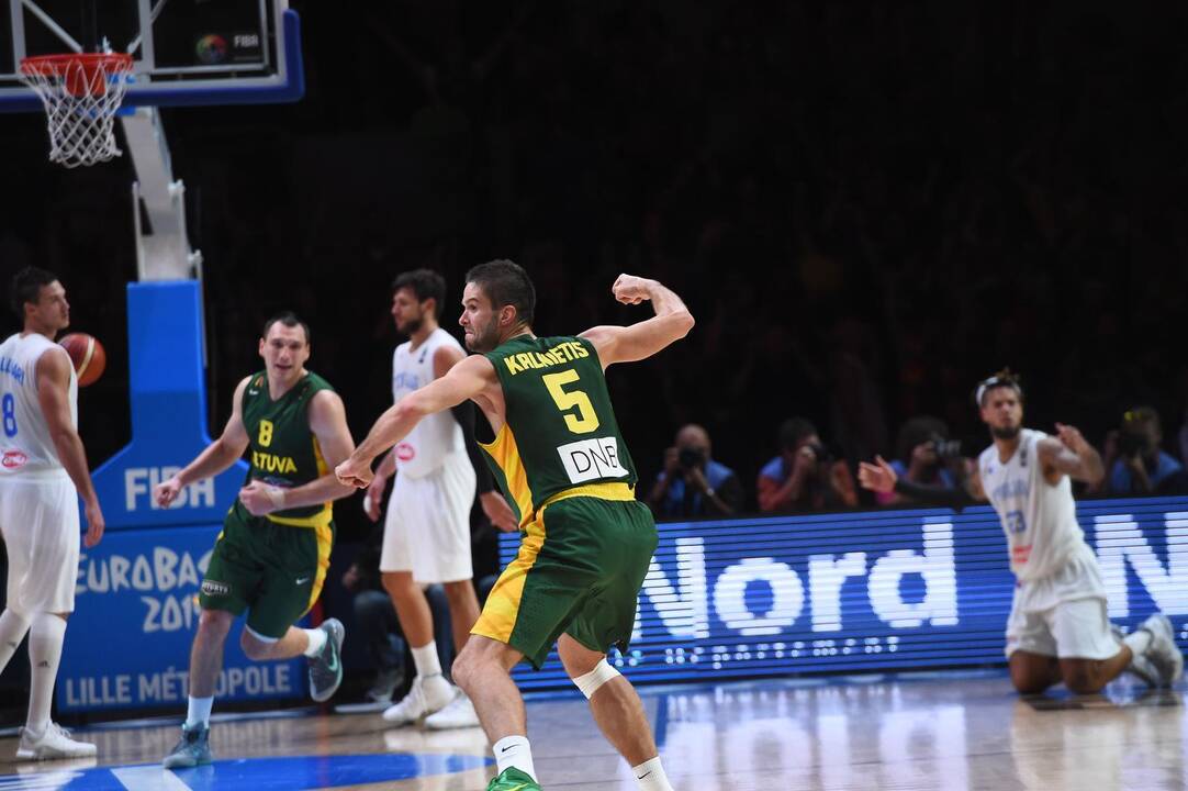 Europos čempionato ketvirtfinalis: Lietuva - Italija 95:85