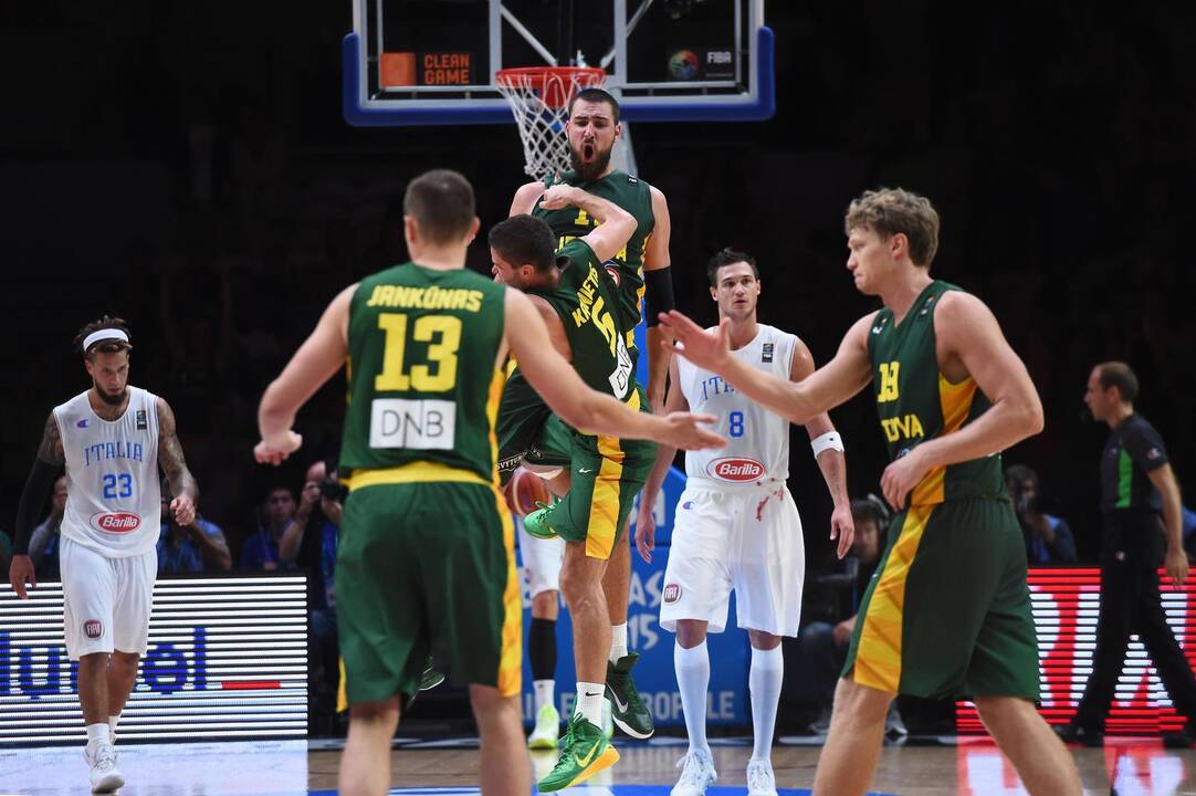 Europos čempionato ketvirtfinalis: Lietuva - Italija 95:85