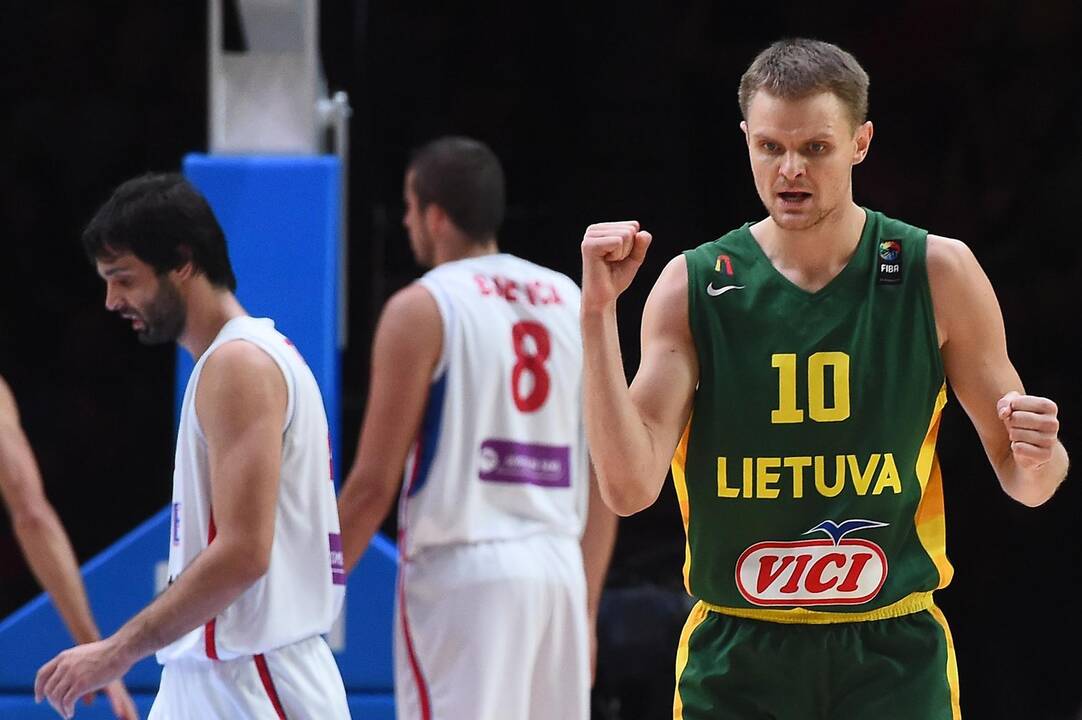 Europos čempionato pusfinalis: Lietuva - Serbija 67:64