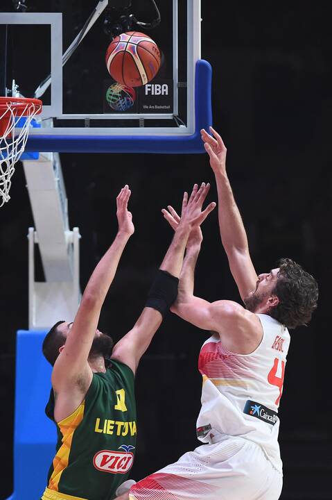 Europos čempionato finalas: Lietuva - Ispanija 63:80