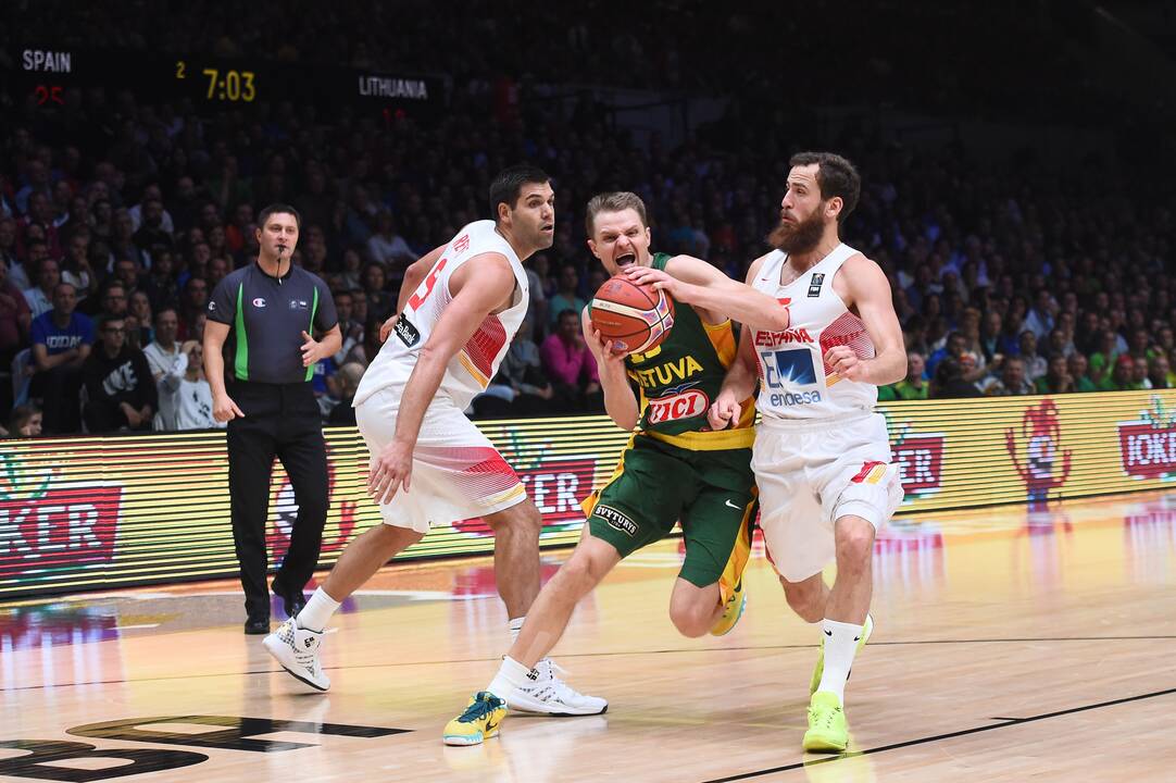 Europos čempionato finalas: Lietuva - Ispanija 63:80