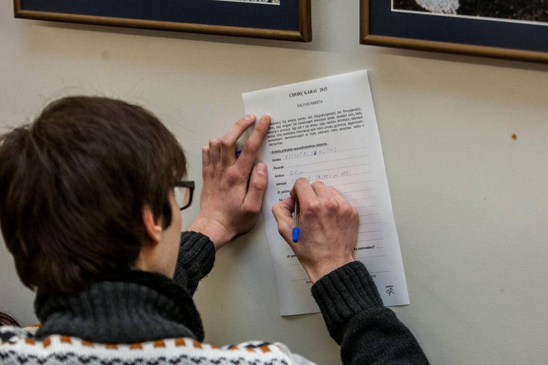 Dalyvių atranka į projektą "Chorų karai"