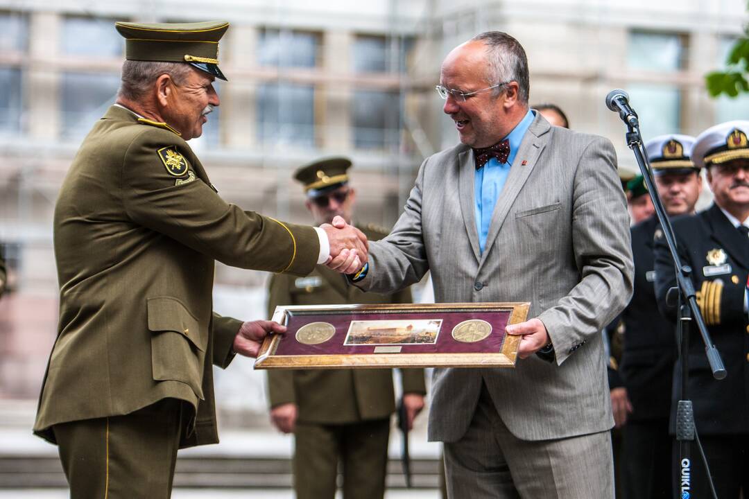 Šaulių sąjungos vado pasikeitimo ceremonija