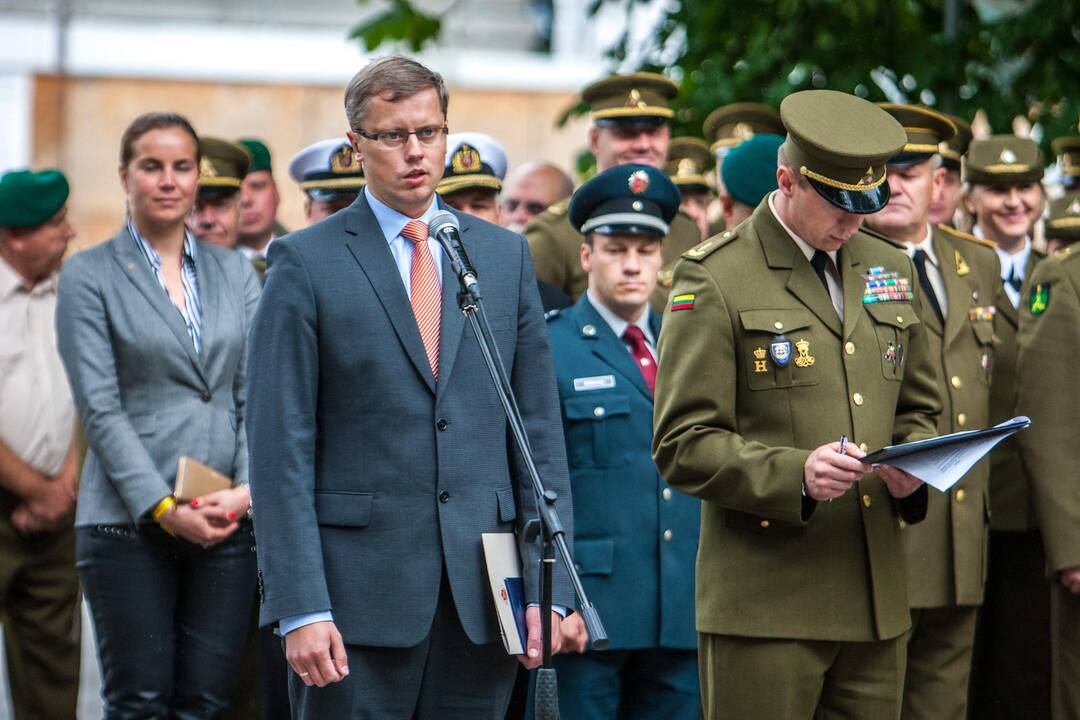 Šaulių sąjungos vado pasikeitimo ceremonija