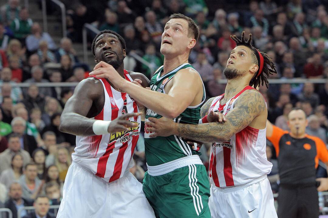 Kauno „Žalgiris“ Eurolygos rungtynėse sutriuškino Pirėjo „Olympiakos“ 75:55.