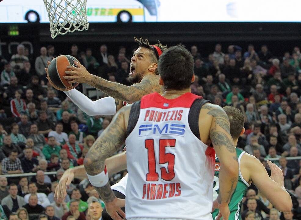 Kauno „Žalgiris“ Eurolygos rungtynėse sutriuškino Pirėjo „Olympiakos“ 75:55.