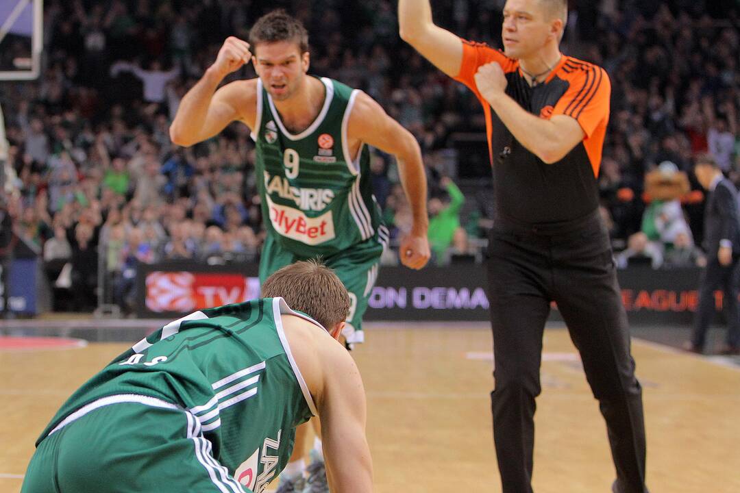 Kauno „Žalgiris“ Eurolygos rungtynėse sutriuškino Pirėjo „Olympiakos“ 75:55.