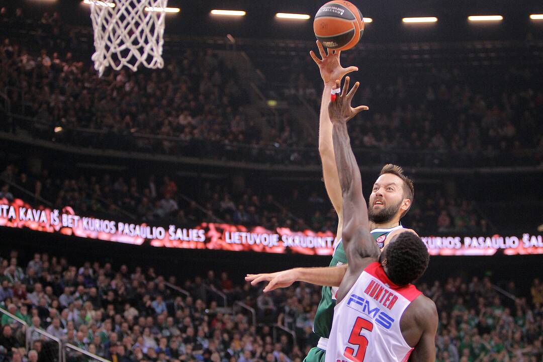 Kauno „Žalgiris“ Eurolygos rungtynėse sutriuškino Pirėjo „Olympiakos“ 75:55.