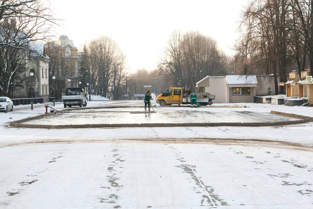 Čiuožykla ant parodos kalno