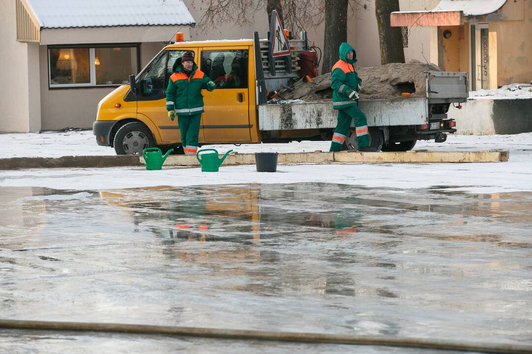 Čiuožykla ant parodos kalno