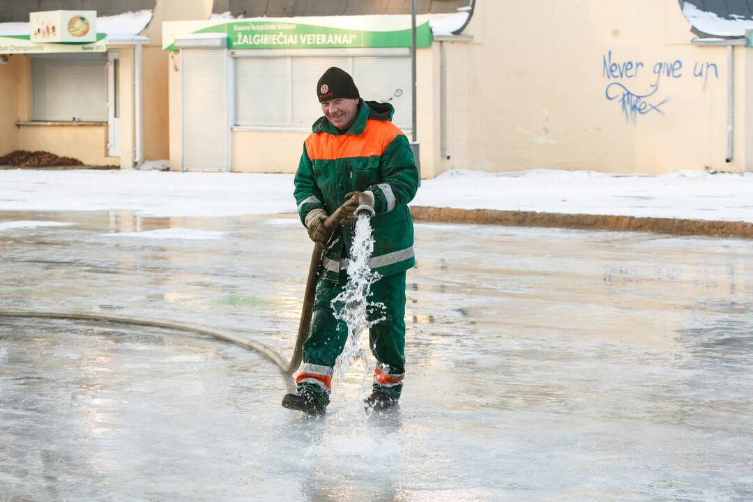 Čiuožykla ant parodos kalno