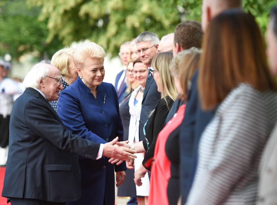 Į Lietuvą atvyko Airijos prezidentas