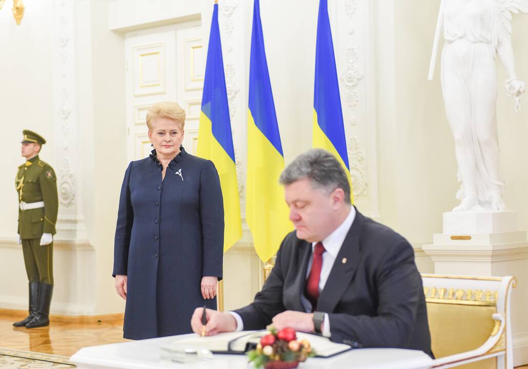 D. Grybauskaitė priėmė Ukrainos prezidentą