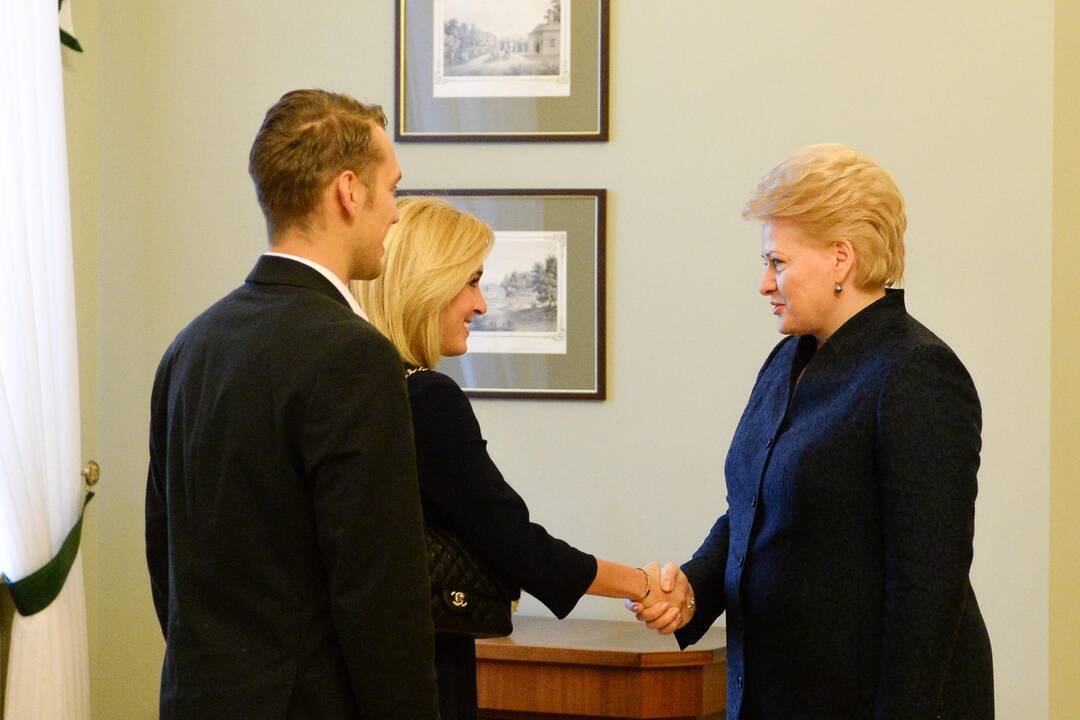 Isabellos Tobias ir Deivido Stagniūno priėmimas Prezidentūroje