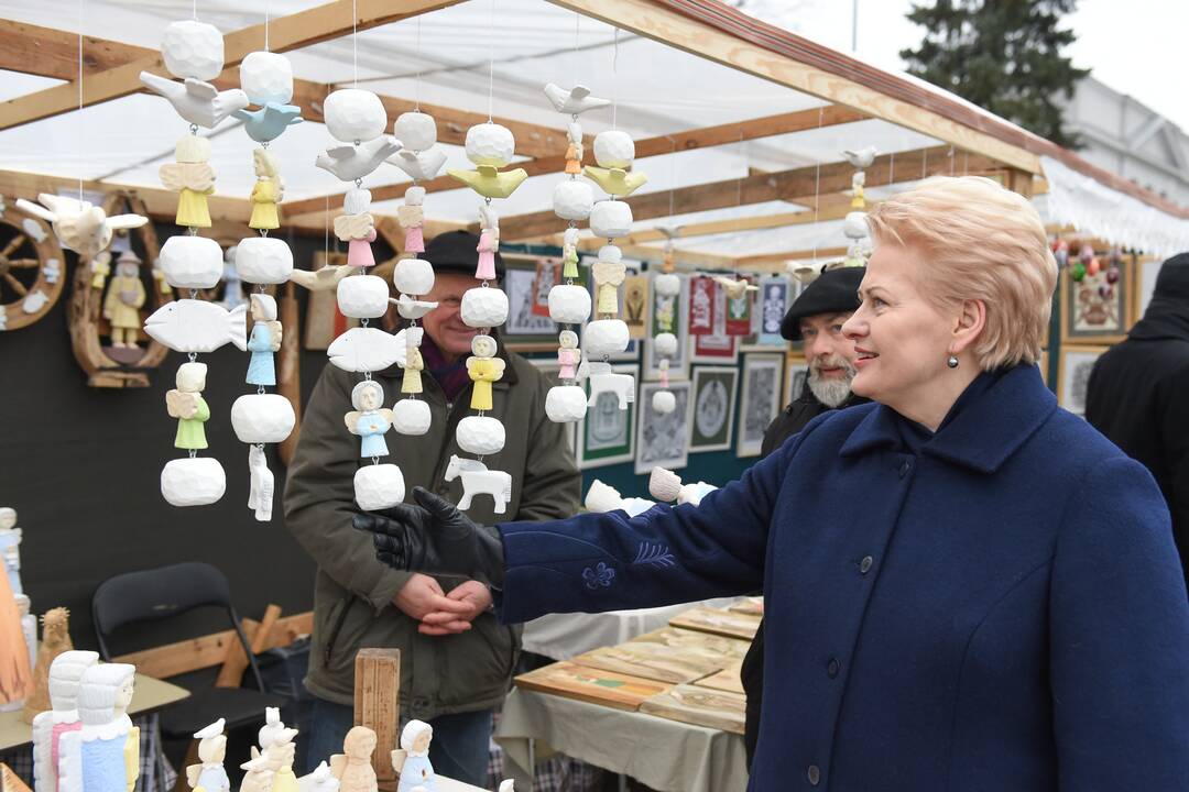 Prezidentė aplankė Kaziuko mugę