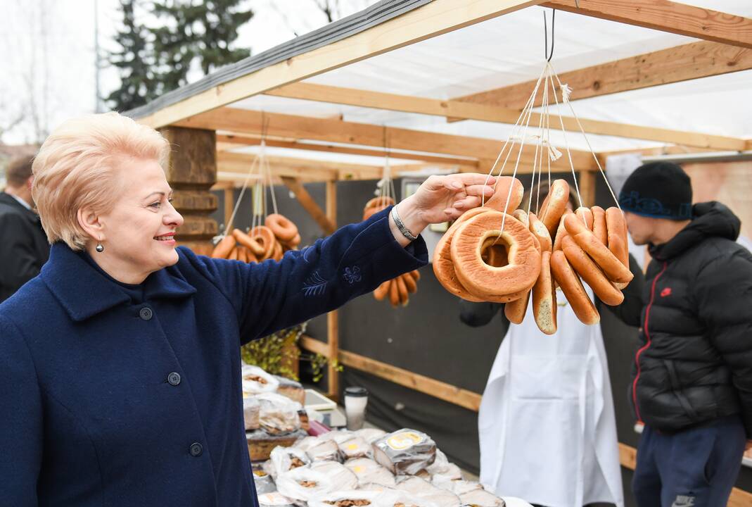 Prezidentė aplankė Kaziuko mugę