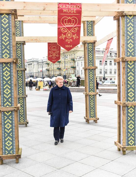 Prezidentė aplankė Kaziuko mugę