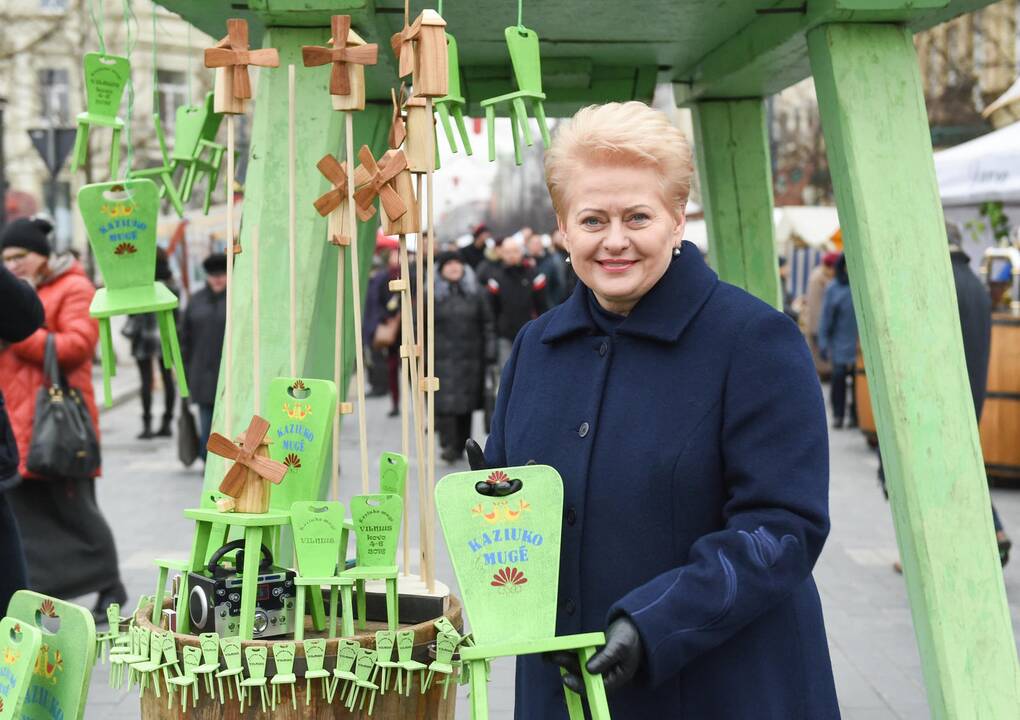 Prezidentė aplankė Kaziuko mugę