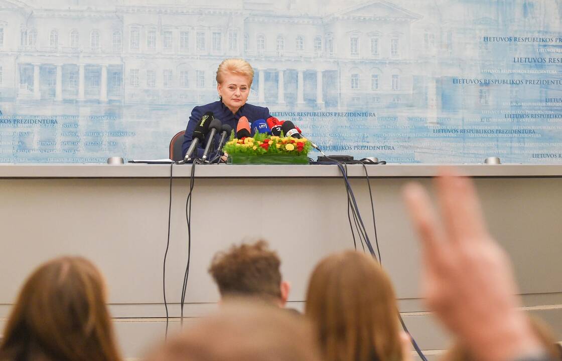 Prezidentės metinė spaudos konferencija