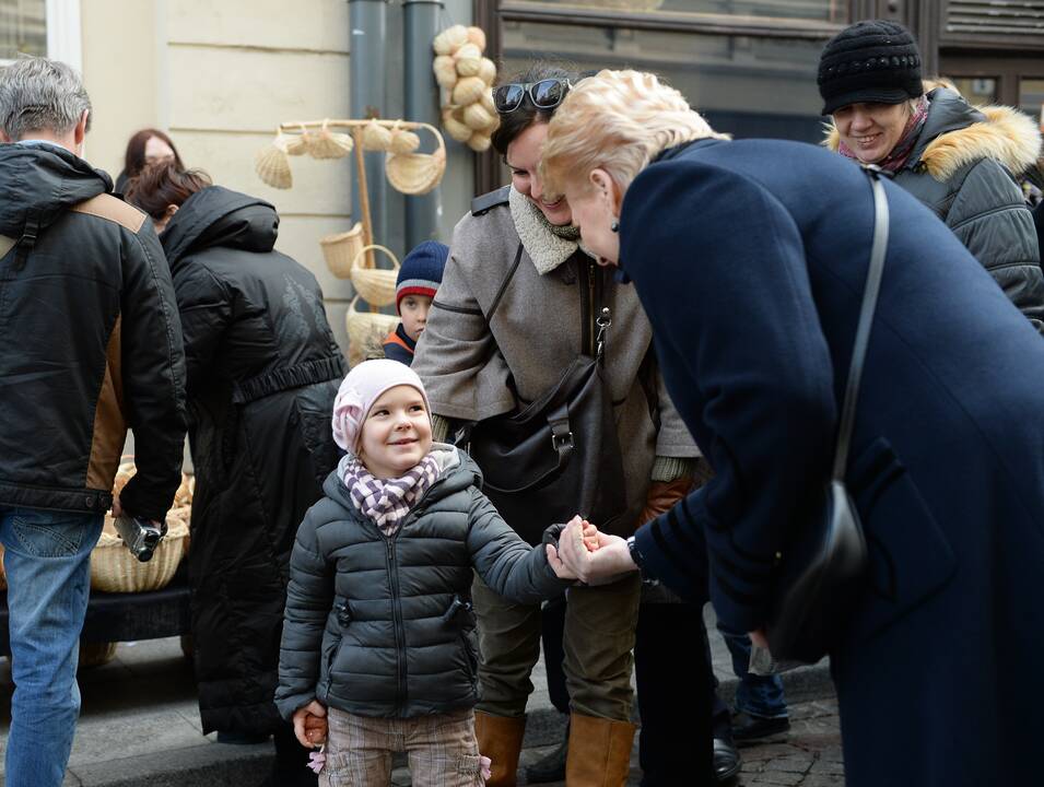 Prezidentė sostinės Kaziuko mugėje