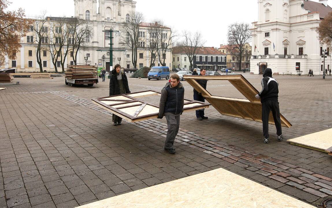 Kalėdinės eglės statymas