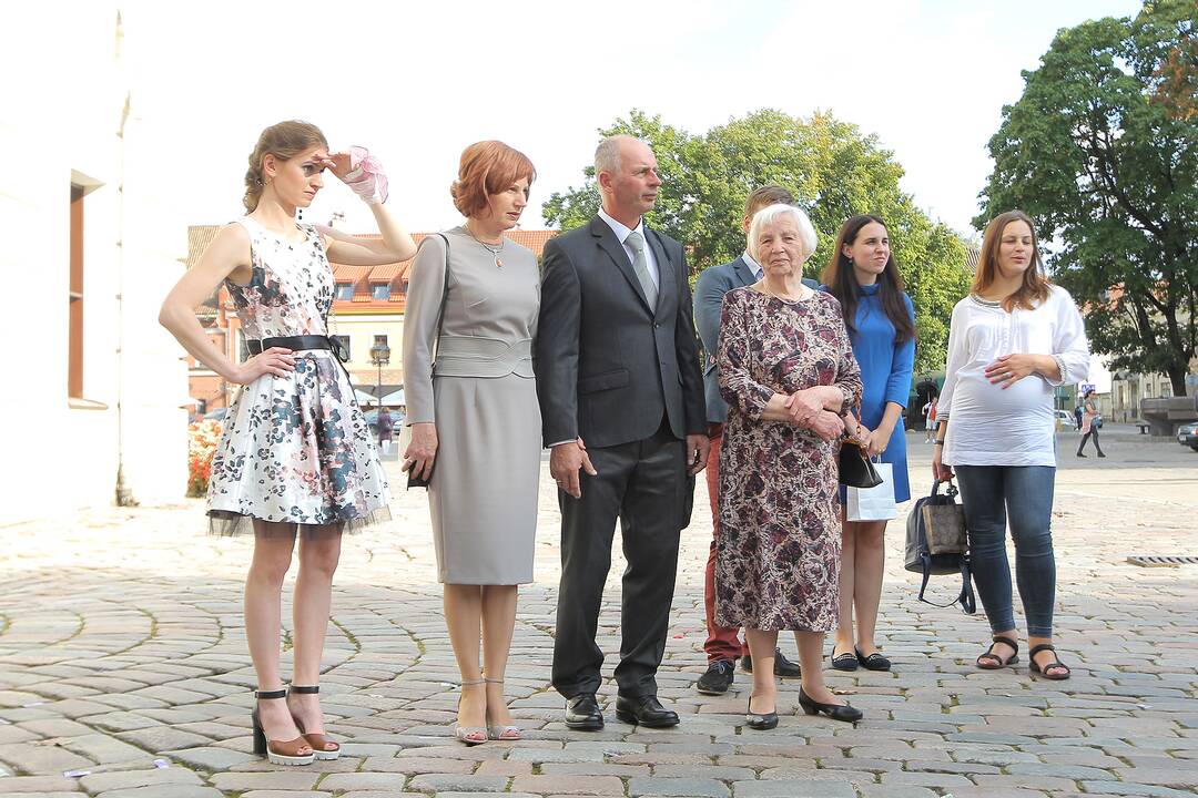 Olimpiečio burlentininko J.Bernoto vestuvės