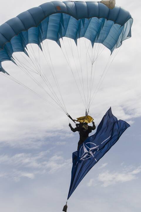 Kariuomenės ir visuomenės šventėje – NATO sąjungininkų naikintuvai