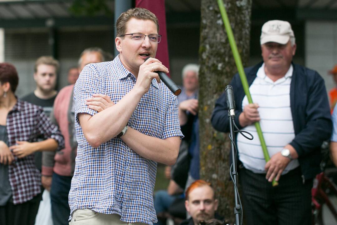 Tęsiasi protestas prieš naująjį Darbo kodeksą