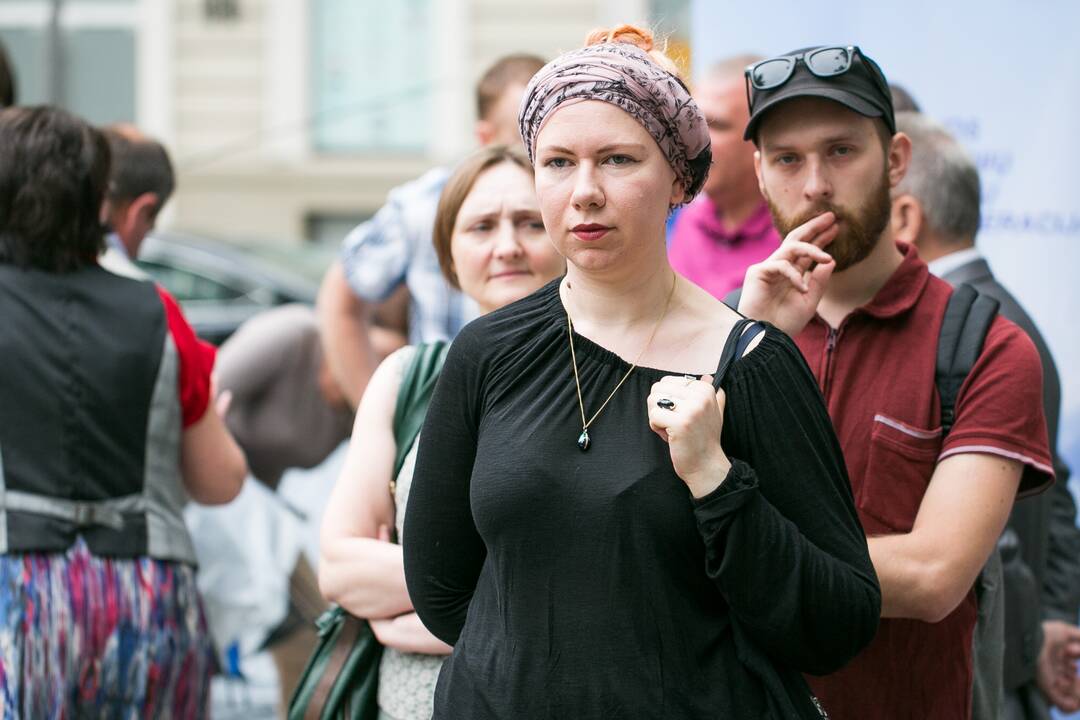 Tęsiasi protestas prieš naująjį Darbo kodeksą