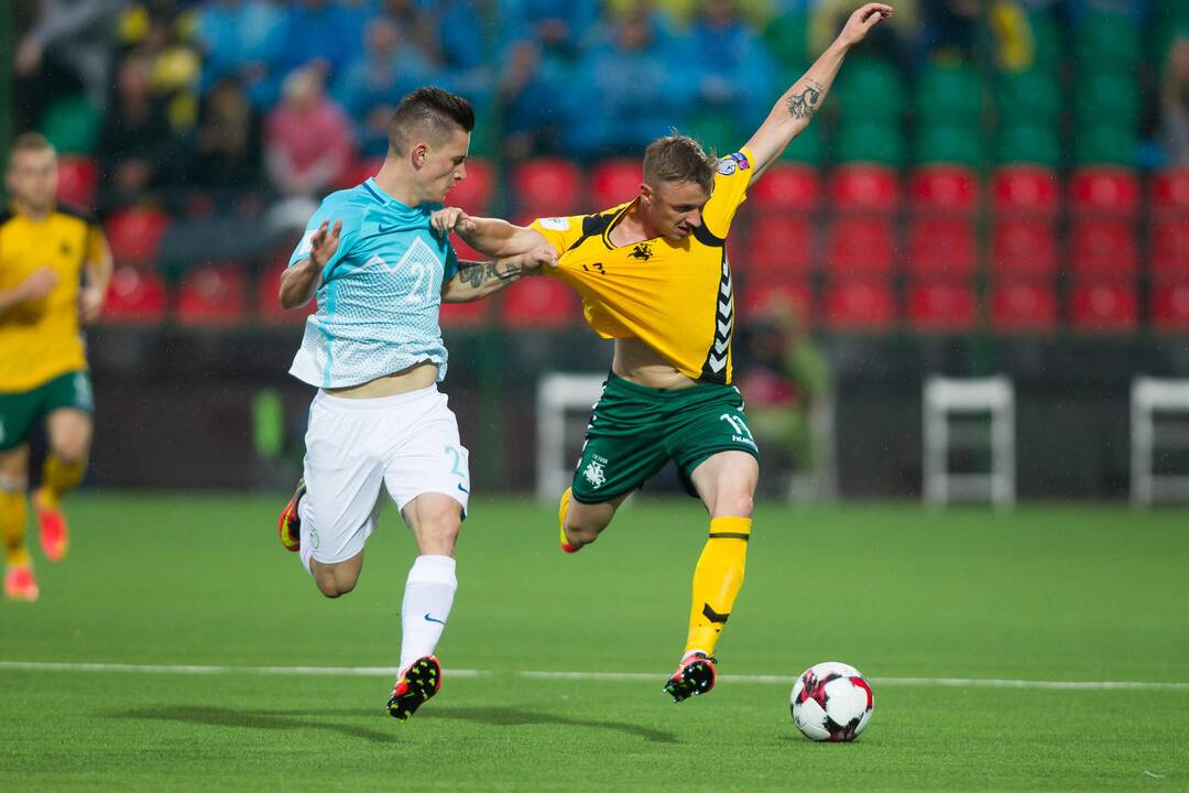 Futbolas: Lietuva – Slovėnija 2:2