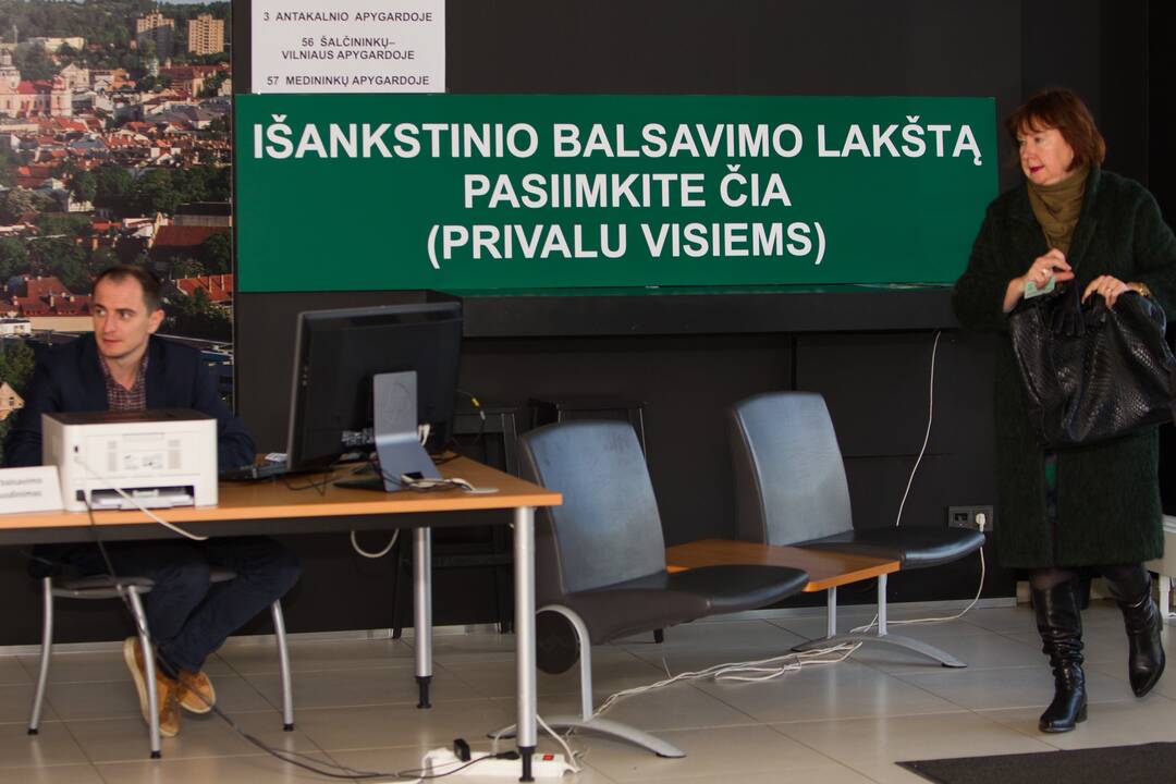 Išankstinis balsavimas Vilniaus savivaldybėje