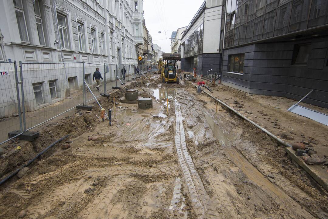 Vilniaus centre tvarkoma ne viena gatvė