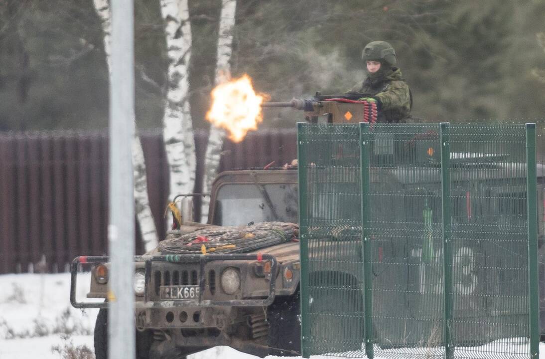 Prezidentė stebėjo pratybas „Geležinis kardas“